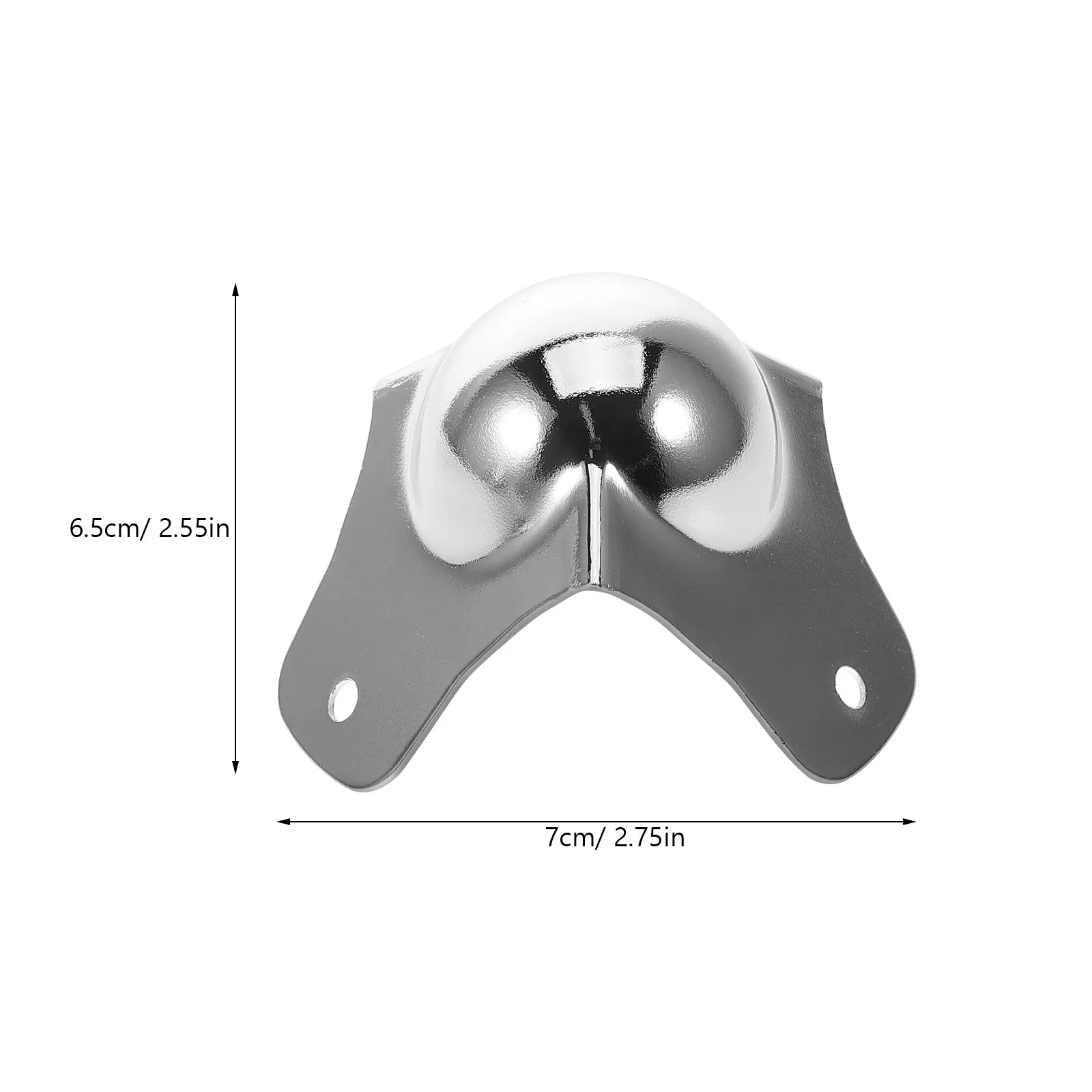 6Pcs Silver Metal Ball Corner Guards Edge Protectors Safety Universal for Furniture Cabinets Amplifiers Table Speakers view 6