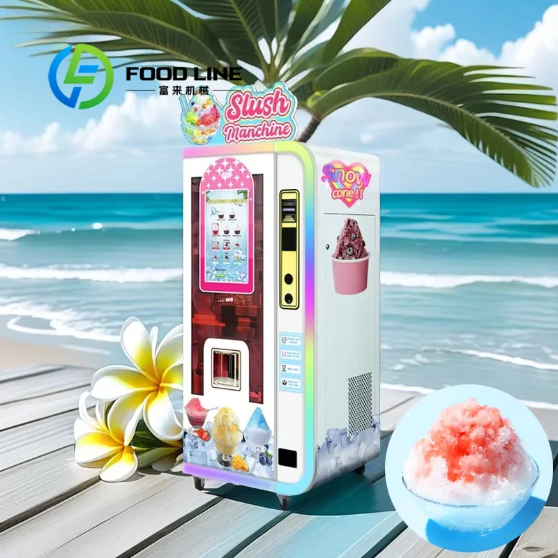 Automatic Bingsu Vending Machine Suited For Mall Food Courts Serving Premium Shaved Ice Desserts With Efficient Cooling System