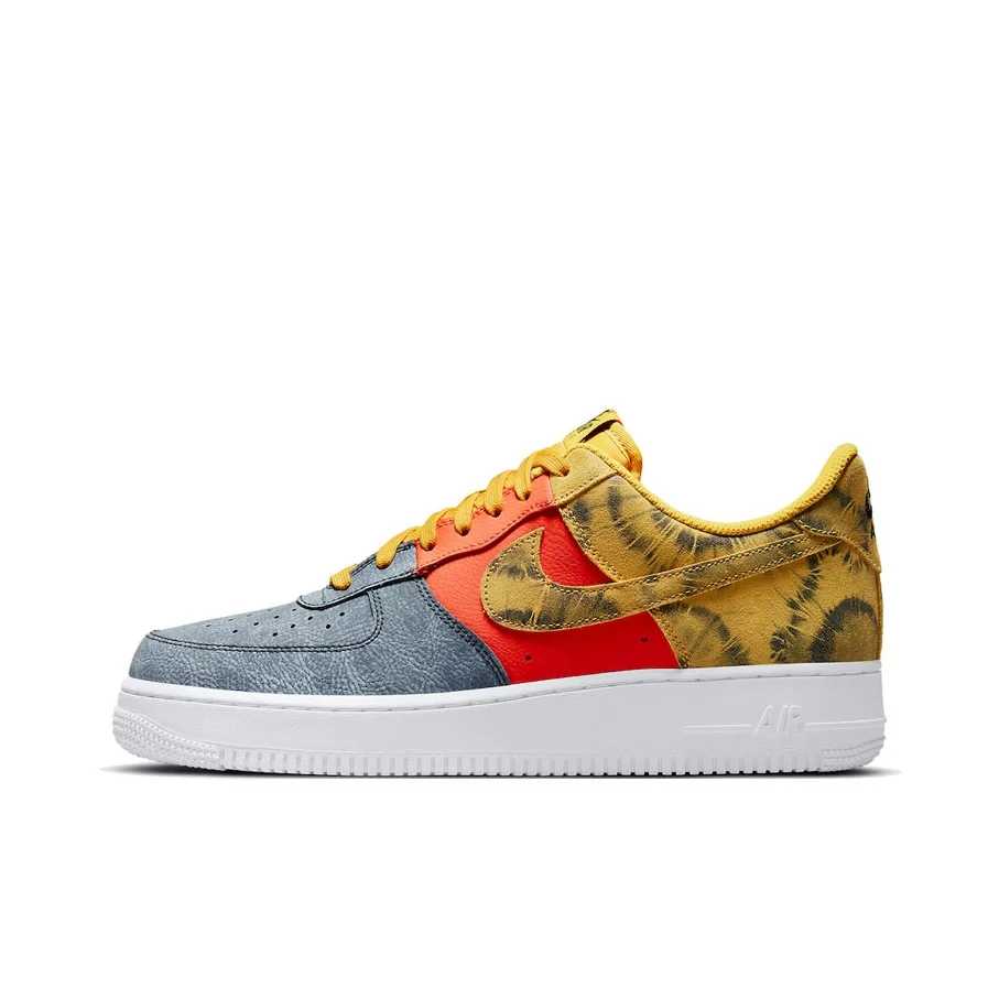 Nike Air Force 1 Skateboard Shoes Men's Low Top Yellow/Orange/Gray CZ0337-700