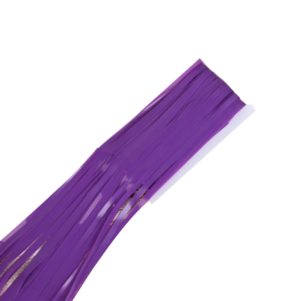 

Purple Tassel Table Skirt Backdrop Birthday Party Decor Bright Tassel Portable Double Sided Tape Included