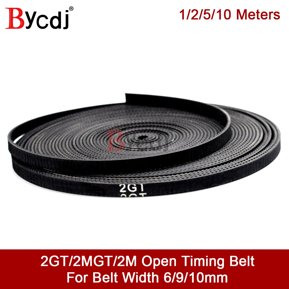 GT2 timing belt wide 6mm Rubber 2GT-6/2GT-9mm Small Backlash for 3d printer RepRap Mendel CNC 2GT belt pulley High Quality