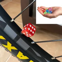 Caps Bike Auto Truck Tire Valve 4Pcs/Set Plastic Wheel Stem Tyre Air Valve Dustproof Gold Dice Tire Tyre Valve Dust Cap