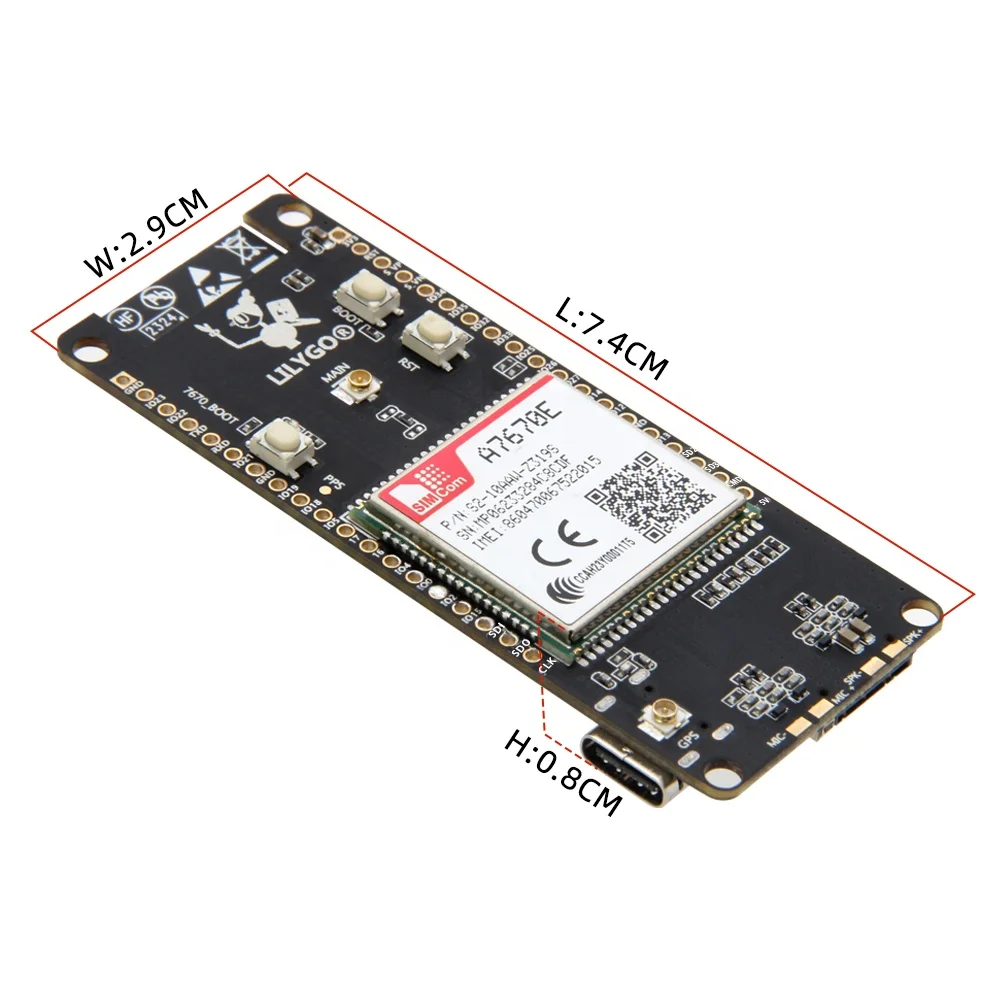 LILYGO T-Call-A7670 ESP32-WROVER-E Entwicklungsboards SIMCOM A7670 4G LTE 2G GSM SIM Antenne ESP32 Modul