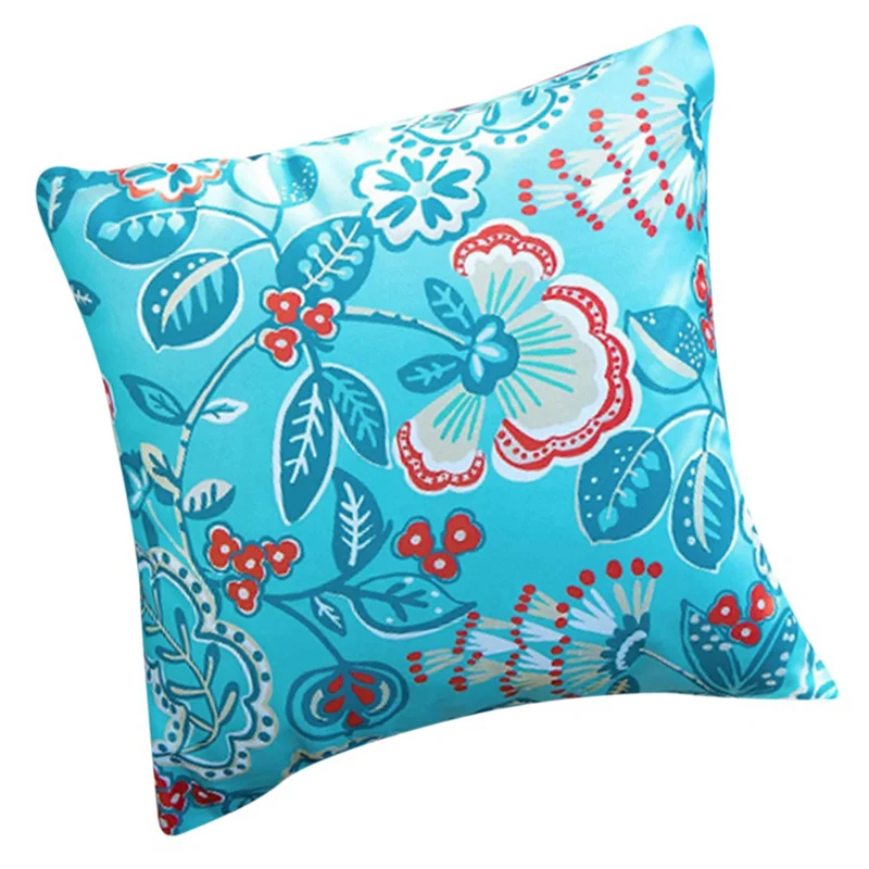 حزمة من 4 أغطية وسائد خارجية مقاومة للماء مقاس 18 × 18 أغطية وسائد رمي مربعة الشكل بنمط لطيف وحديث