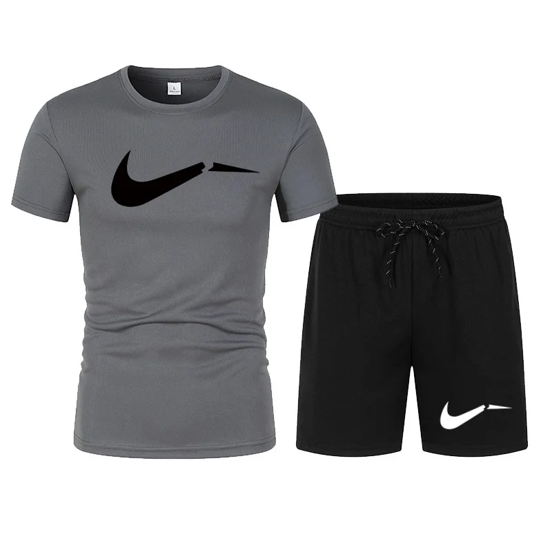 2026 men's summer T-shirt and shorts set, casual and fashionable short sleeved T-shirt combination, breathable sportswear - Image 6