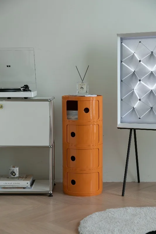 Classic Fashion Simple Modern Plastic Multi-layer Bedside Table Small Living Room Cabinet