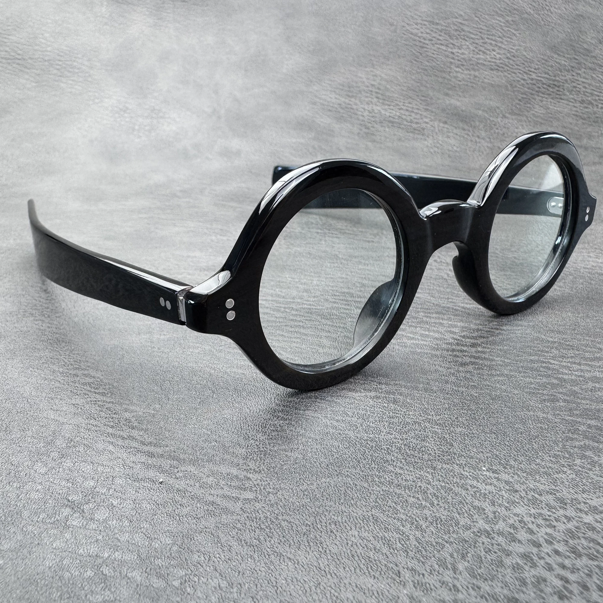 Eyeglass Frames Unique Small Optical Men's Glasses Frame Round Vintage Handmade Buffalo Horn Prescription Eyeglasses