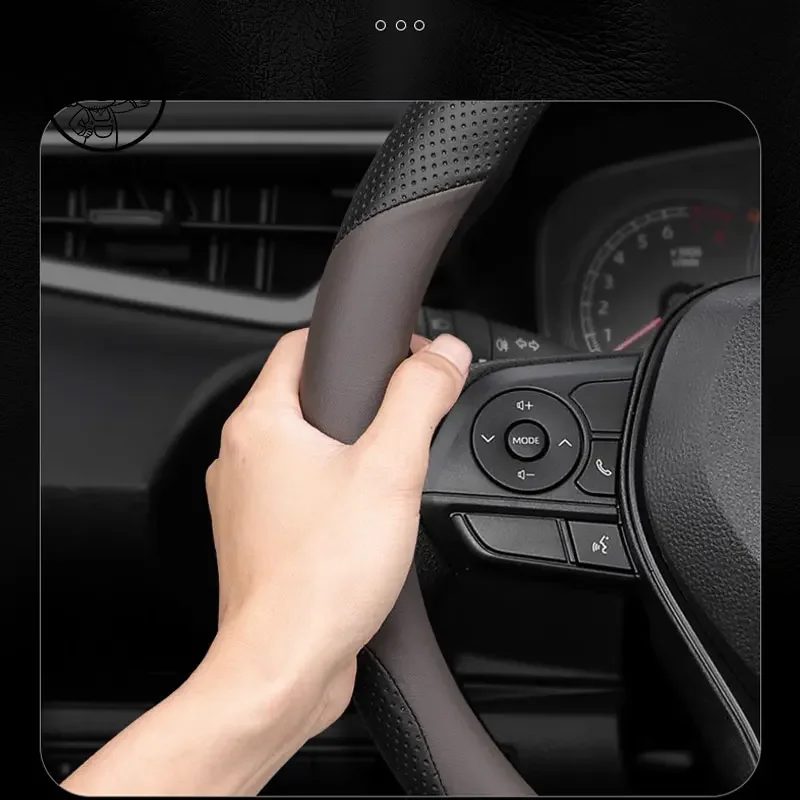 For Lixiang L9  L8 L7 L6 2022 2023 2024 2025  Leather Hand-free Sewing Steering Wheel Cover Four Seasons Universal Accessories