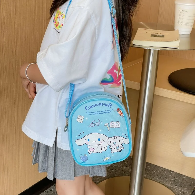 Sanrio Hello Kitty New Children's Trend Fashion Cute Cartoon Kulomie Crossbody Shoulder Bag Casual Versatile Small Backpack