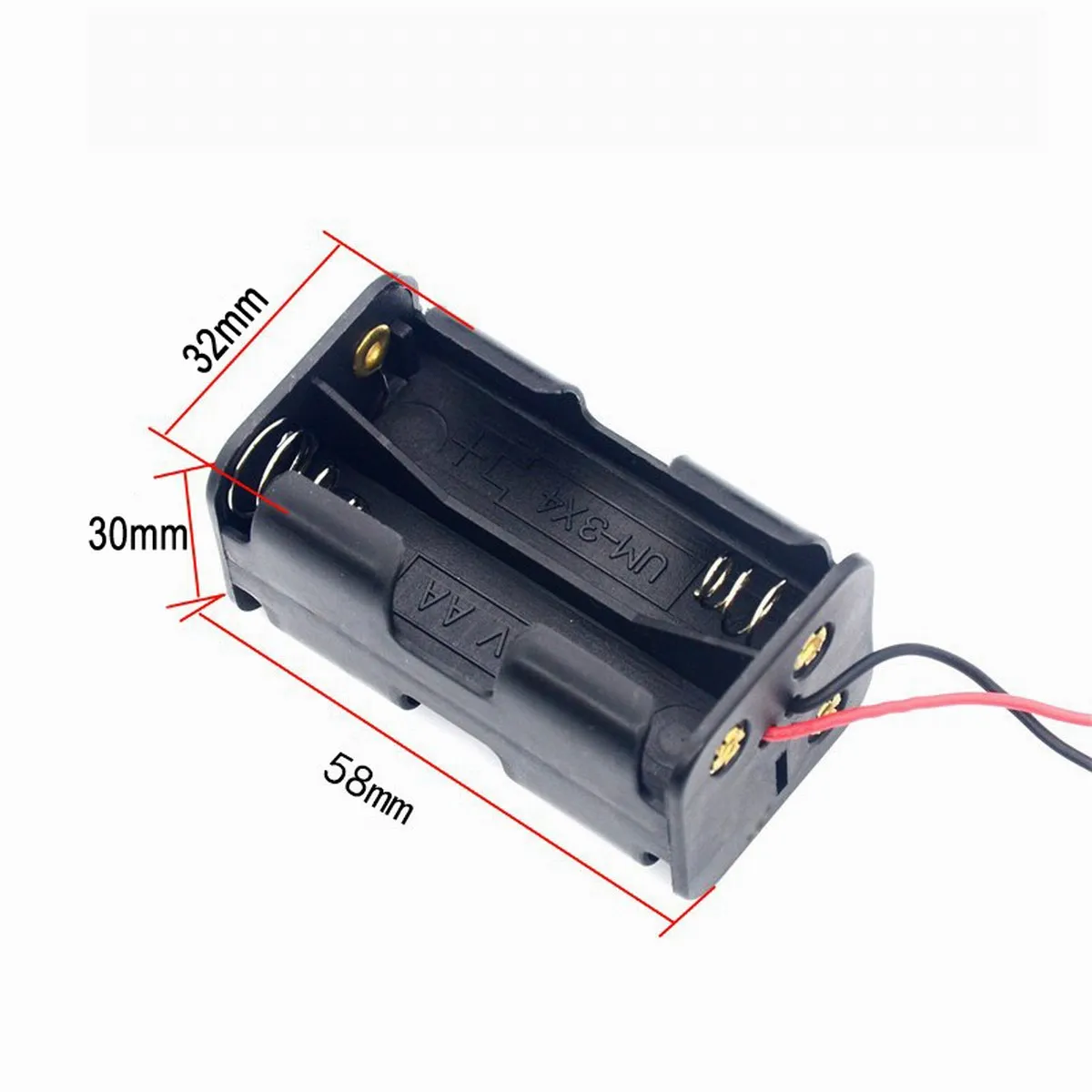 Empfänger Batterie pack Fall Box 4 x aa jr jst Stecker (Batterie einsatz fach) für 1/8 1/10 1/16 rc Nitro Auto hsp himoto hpi