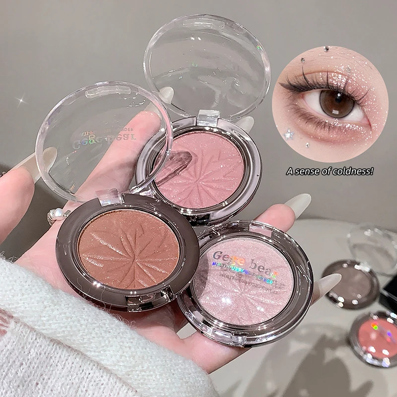 Planet Highlighter Powder Shimmer Gloss Pearlescent Brightener, Whole Body & Face Highlight, Create Stereo Contour Nose Shadow