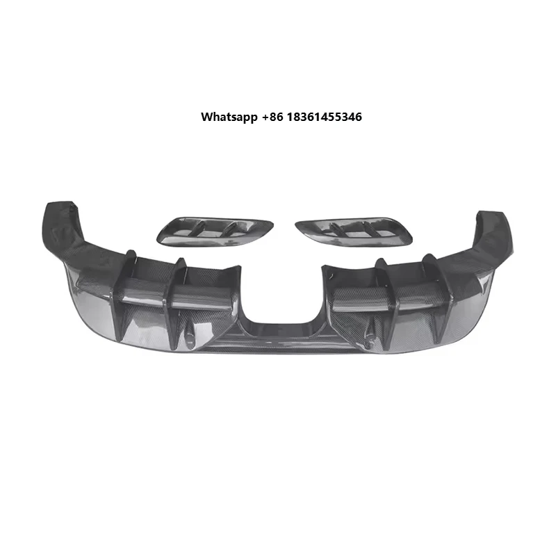 

For 718 Upgrade Bodykit Ture Factory Fitment PD Style Front Rear Lip Side Skirt Carbon Fiber Fibre Body Kit