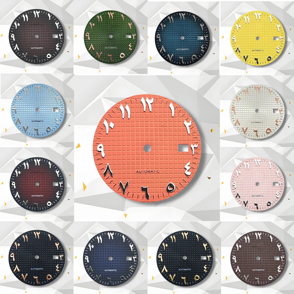 

31.8mm S Logo Arab Oak Dial Fit NH35/NH36/4R/7S Movement Latest styles Watch Modification Accessories