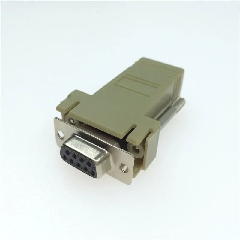 Connecteur adaptateur DB9 femelle vers RJ45 femelle vers RJ45, connecteur Rs232 modulaire Cab-9as-fdte vers Rj45 DB9 pour ordinateur AQJG, haute qualité