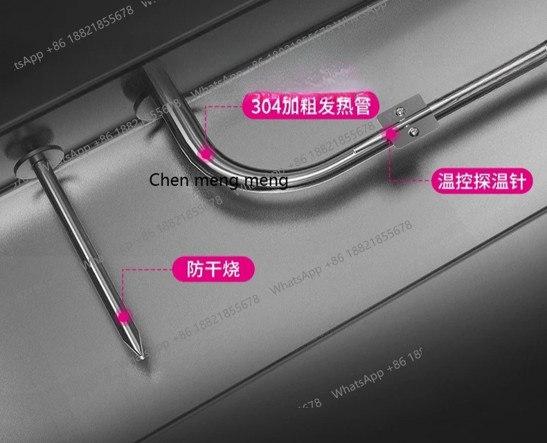 โต๊ะอาหารเชิงพาณิชย์ ฉนวนกันความร้อน รถขายอาหารแบบเร็ว สแตนเลส หม้อซุปไฟฟ้า แนวตั้ง ความจุขนาดใหญ่