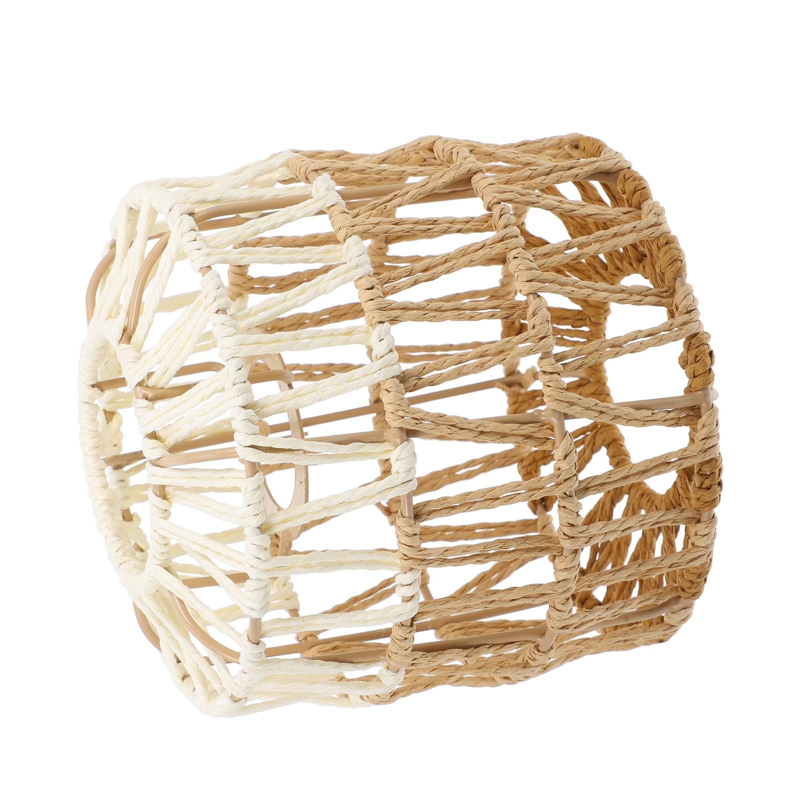 

Handmade Paper Rope Woven Lampshade Retro Bohemian Pendant Light Cover Indoor Ceiling Lamp Decor Lamp Shade Indoor Light Cover