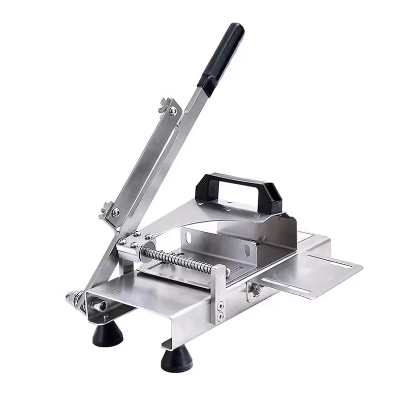 Practical Small Stainless Steel Frozen Meat Slicer Tool with Multifunctional Auxiliary Structure for Meat Handling