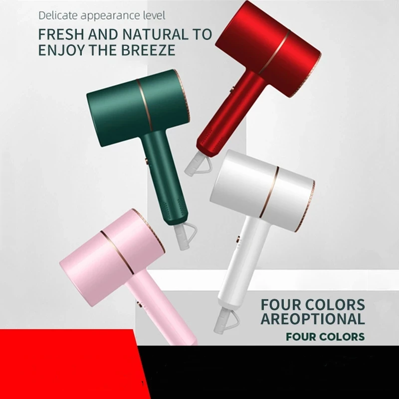 Electric Hair Dryer Cold Hot Wind Hammer Blower Cooling Heating Air Hair Protective Dryer Quick Dry Blue Light Hairdryer EU/US