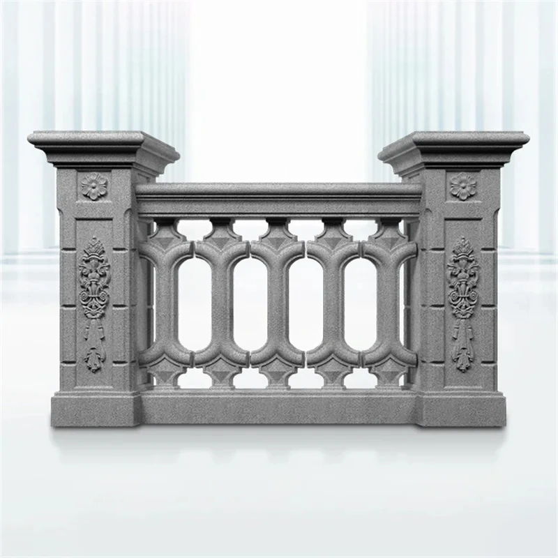 

European Garden Backyard Privacy Fence Roman Column Cast-in-place Railing Mold Balcony Fence Outdoor Villa Cement Pillar Mold