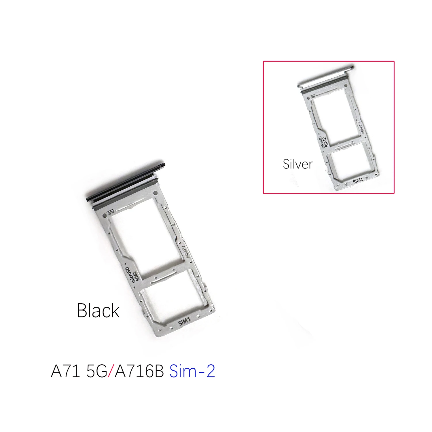 For Samsung A60 A606 A70 A705 A71 A716V A72 A725 A73 A736 A80 A8050 Sim Card Tray Slot Holder Socket Repair Parts