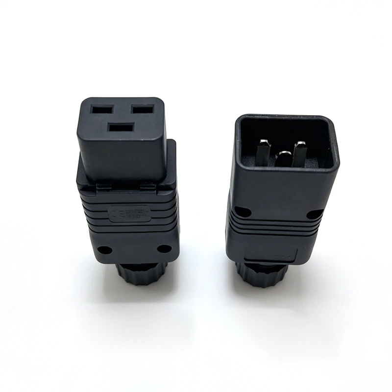 IEC 320 IEC320 C19 C20 16A 250V AC Plug Female Male DIY Rewirable Plug Screw Lock PDU UPS Computer Server Plug