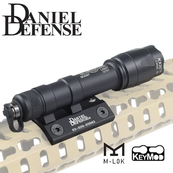 DANIEL DEFENSE Scout lumière montage latéral DD CNC Keymod M-LOK Rail pour SureFire SF M300 M600 supports de Base de lampe de poche tactique
