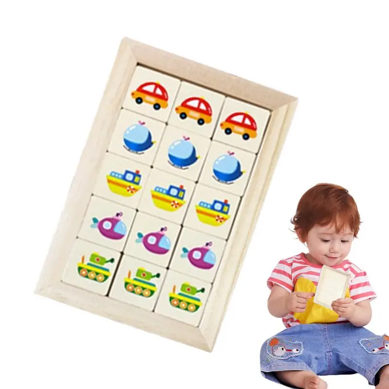 Educational Puzzle Game Wooden Jigsaw Block Table Game For Kid Early Educational Recognition Toys For Home Schools And Daycare