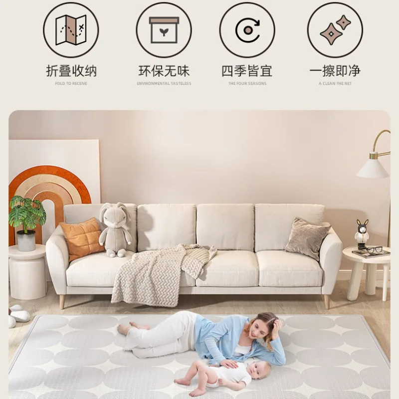 Baby Play Mat Foldable Thick Foam Crawling Mat Non Toxic Floor Rug for Infant Toddler Portable Activity Area Waterproof
