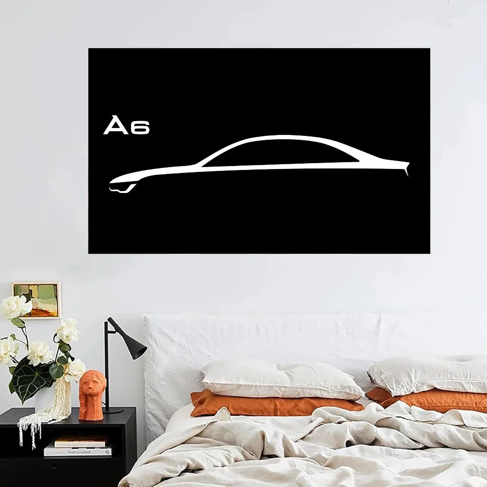 A-audi Logo Decorative Flags for Rooms Flags and Banners Garage Decoration Outdoor Decorations Custom Flag to Hang Home Garden