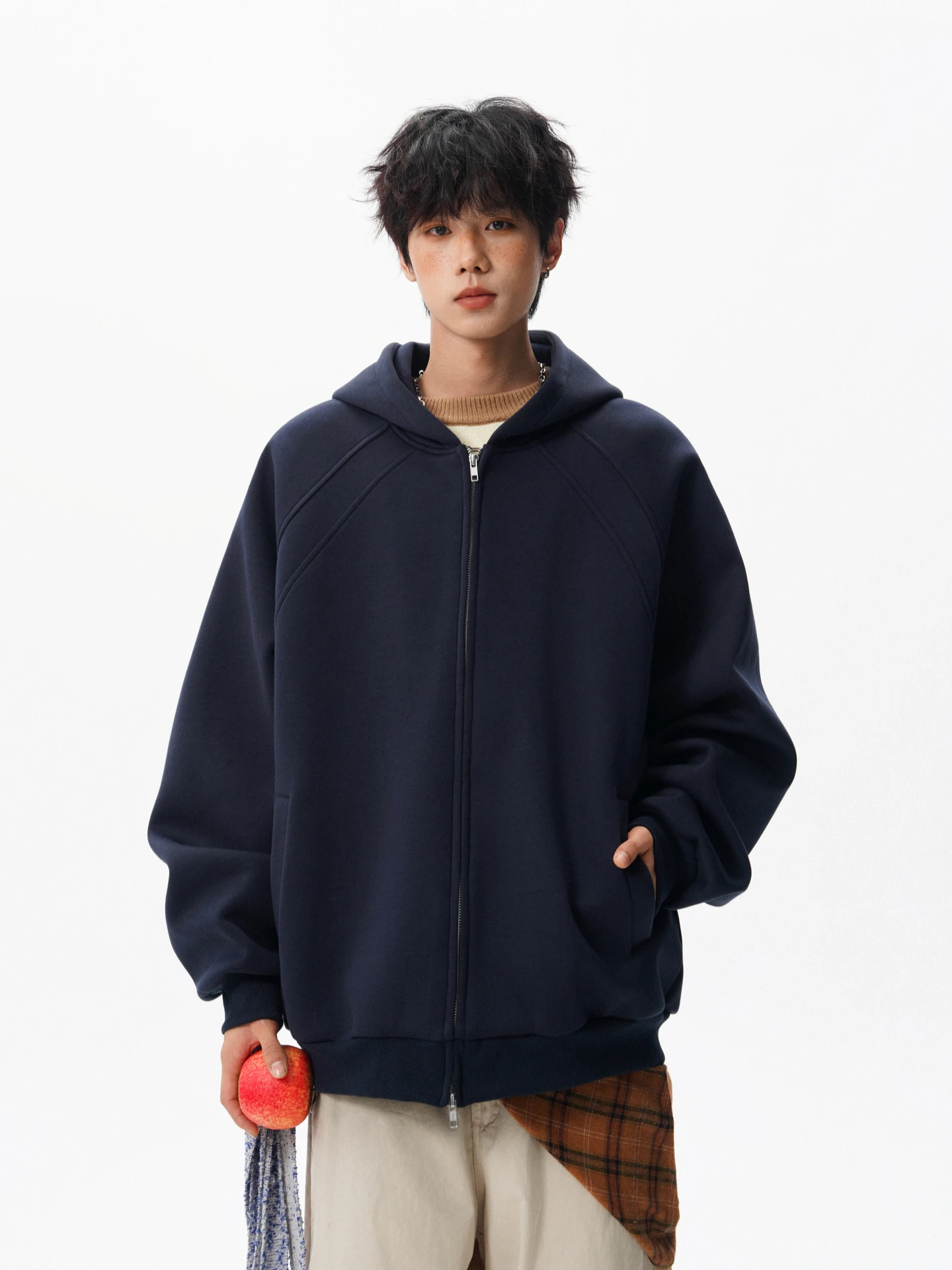 

Casual ex Loose Fit Hoodie Cardigan Vintage Sle Heavyweight Deconstructed Open Front Coat for Men And Women