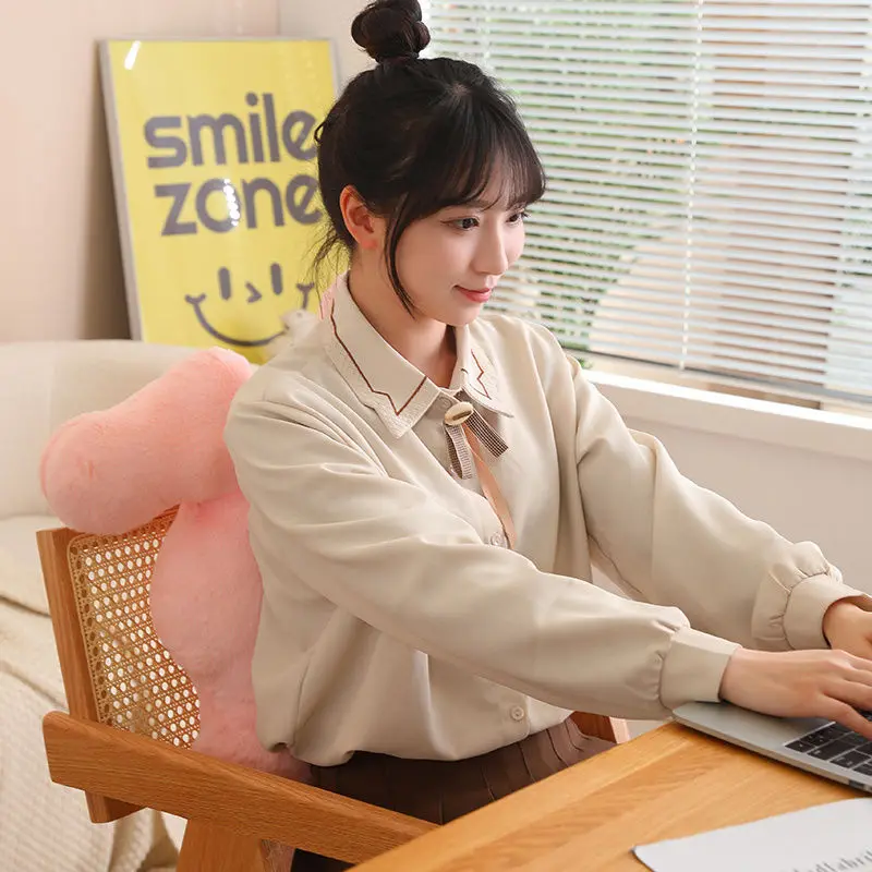 Cute Dopamine Long Ear Rabbit Pillow Cushion Plush Toy Rabbit Children's Gift