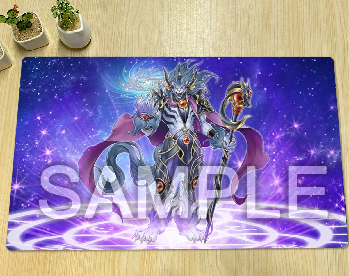 YuGiOh Mythical Beast Master Cerberus TCG Mat CCG Playmat Board Game Pad Trading Card Game Mat Rubber Gaming Mouse Pad Free Bag