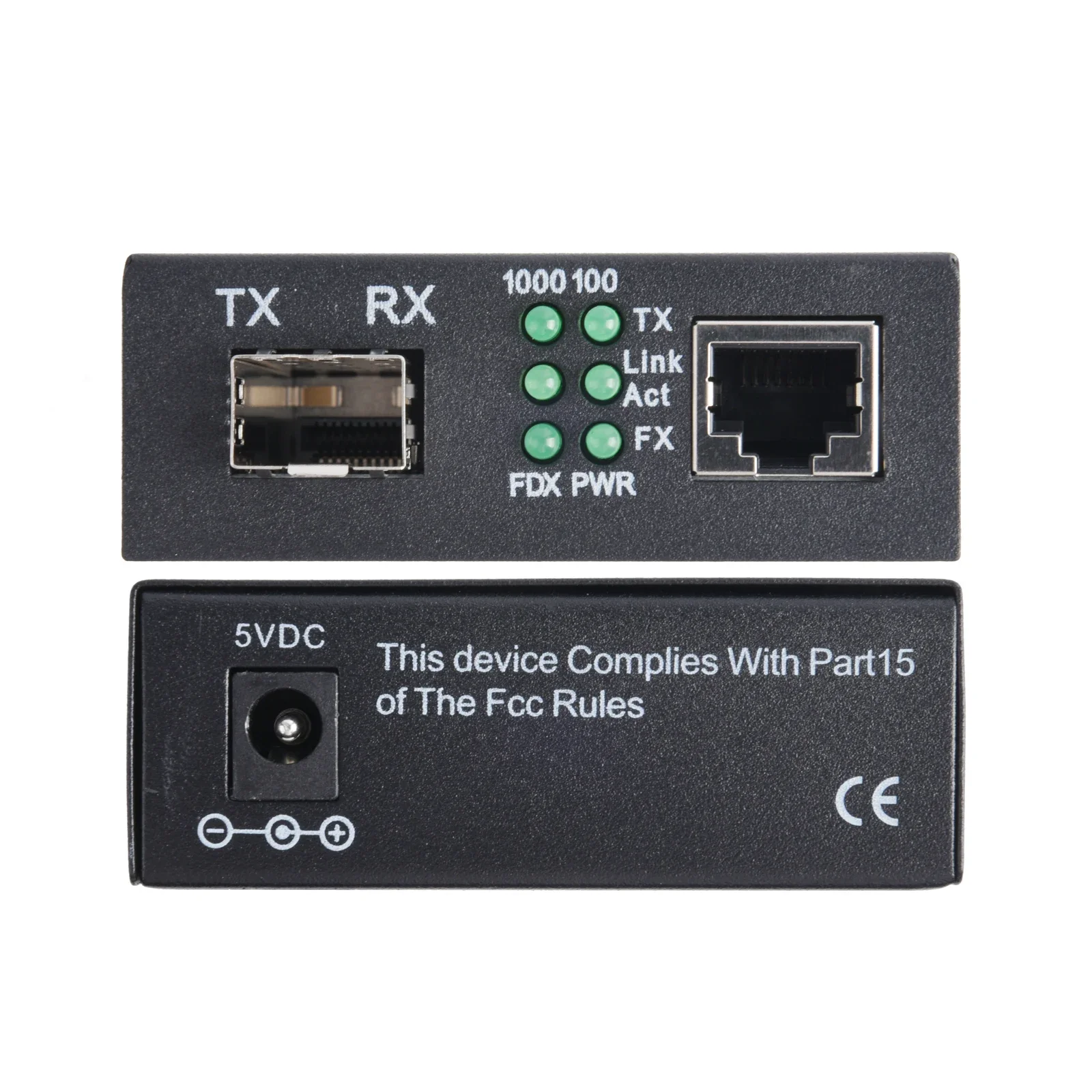 Conversor de mídia gigabit sfp, 1 sfp para 1 transceptor rj45, 10/100/1000m, interruptor de fibra óptica com módulo lc/sc sfp de 3km/20km, 1 peça