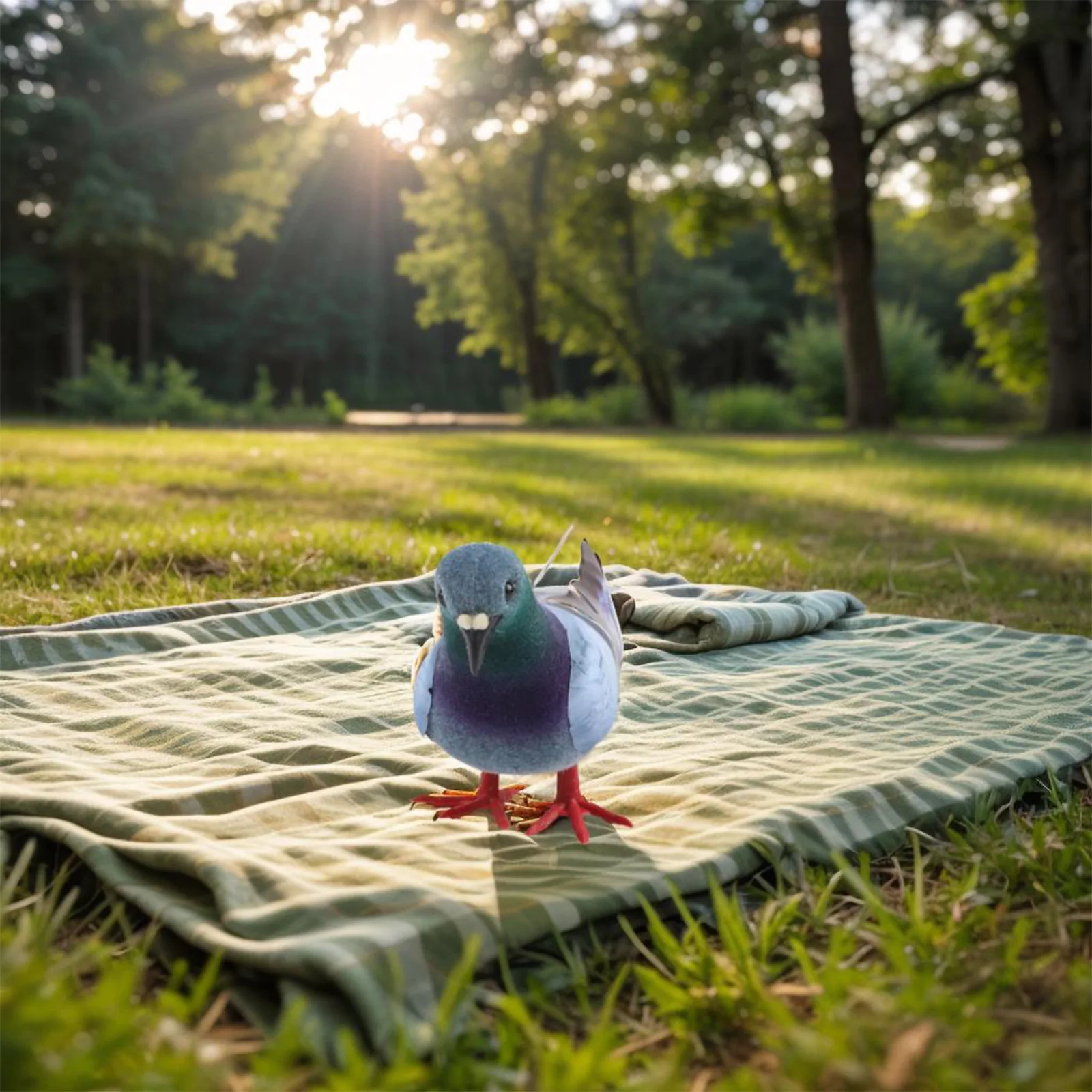 Foam Pigeon Model with Realistic Look for Home and Garden Lightweight Design Suitable for Classroom and Store Display