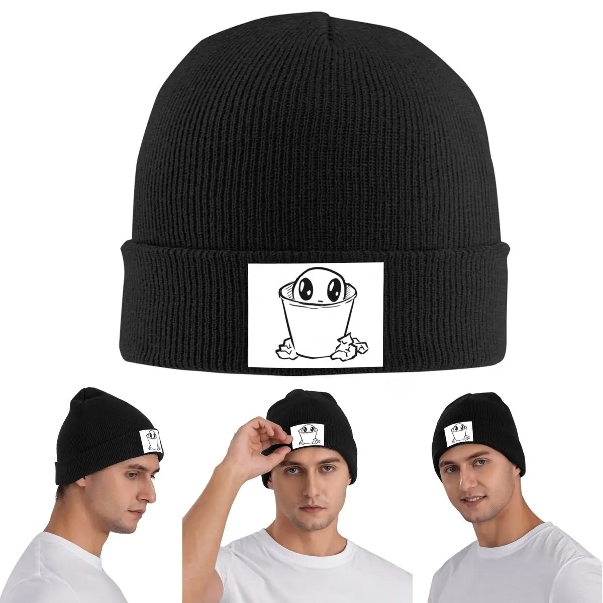 TBH Autism Creature Meme Yippee Warm Knitted Cap Winter Knit Bonnet Hat Skullies Beanies Hip Hop Caps for Unisex