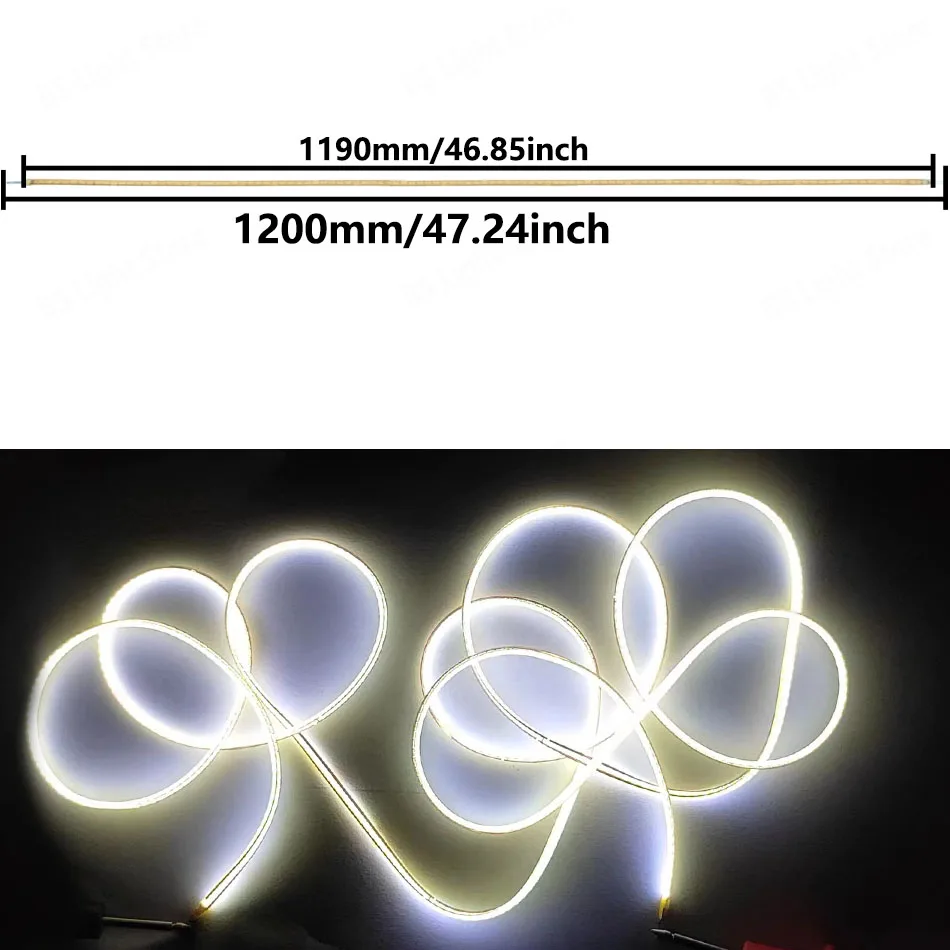 10Pcs 3V Weiße LED COB Flexible Filament 80mm 60mm 255mm 130mm Retro Edison birne Lampe Teile LED Diode Beleuchtung Streifen Dekoration – Detail 2