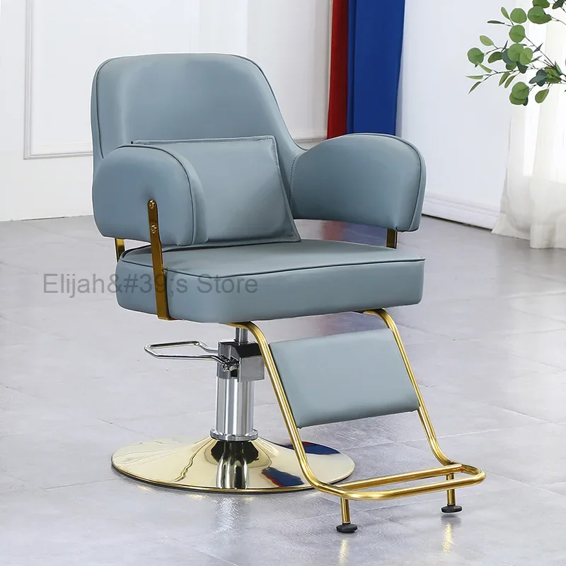 

Aesthetic Barber Chair Swivel Rotating Pedicure Styling Hairdressing Chair Professional Backrest Sillas Furniture Salon MQ50BC