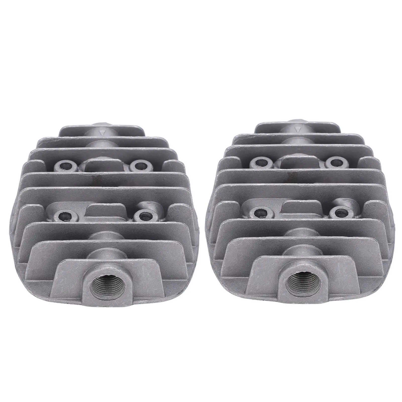 2Pcs Cast Aluminum Double Cylinder Head Pump Accessories - G3/8in Female Thread for 2.5P/3P/5P/6P Models