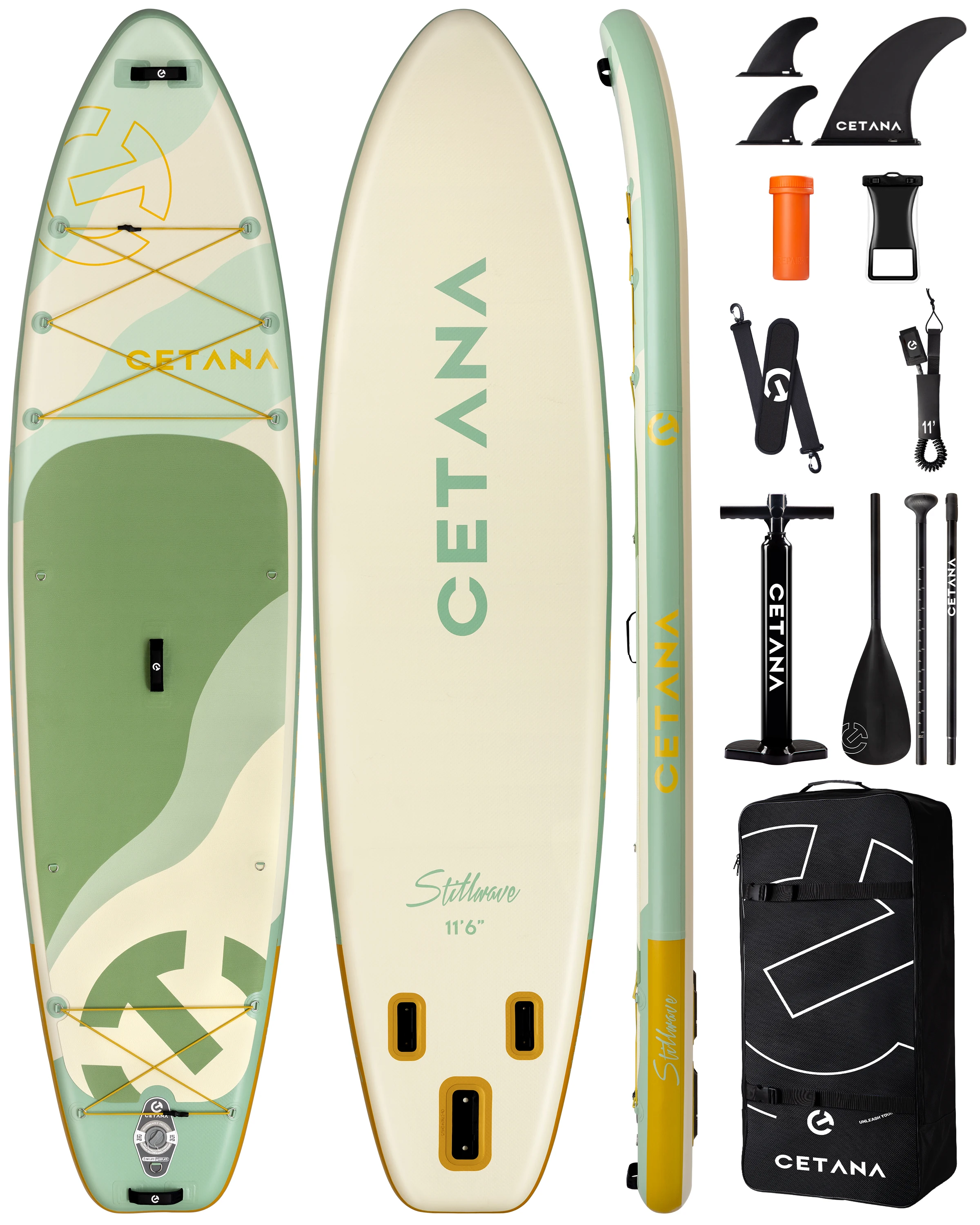 

Ized Hot Selling Inflatable SUP Stand Up Paddle Board 11'6''*35''*6'' Wide Sup Board For Family Waterplay Surfing