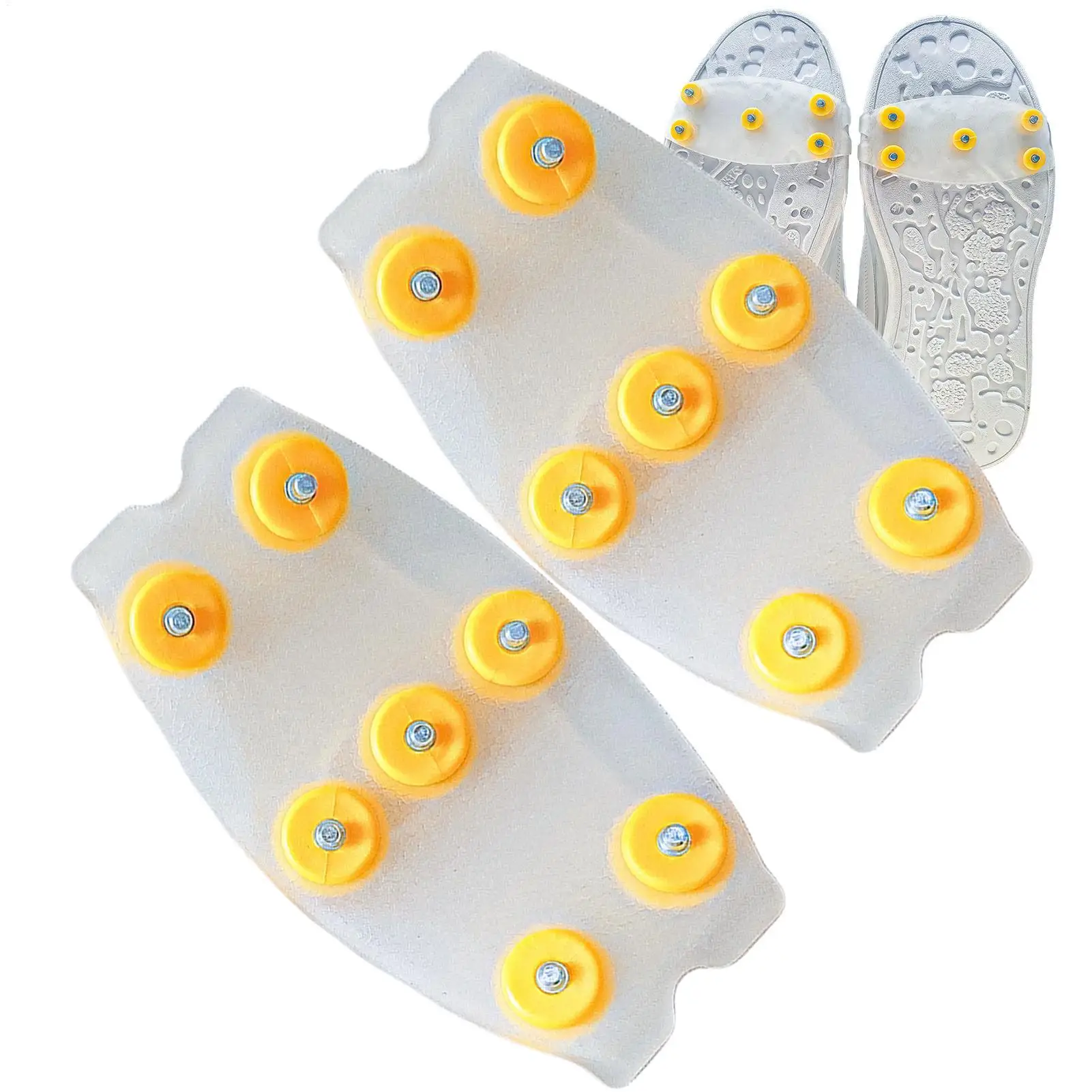 Shoes Ice Grips Ice Cleats for Shoes And Boots 7-Tooth Universal Anti Slip Crampons for Men Women Hiking Walking Winter Outdoor