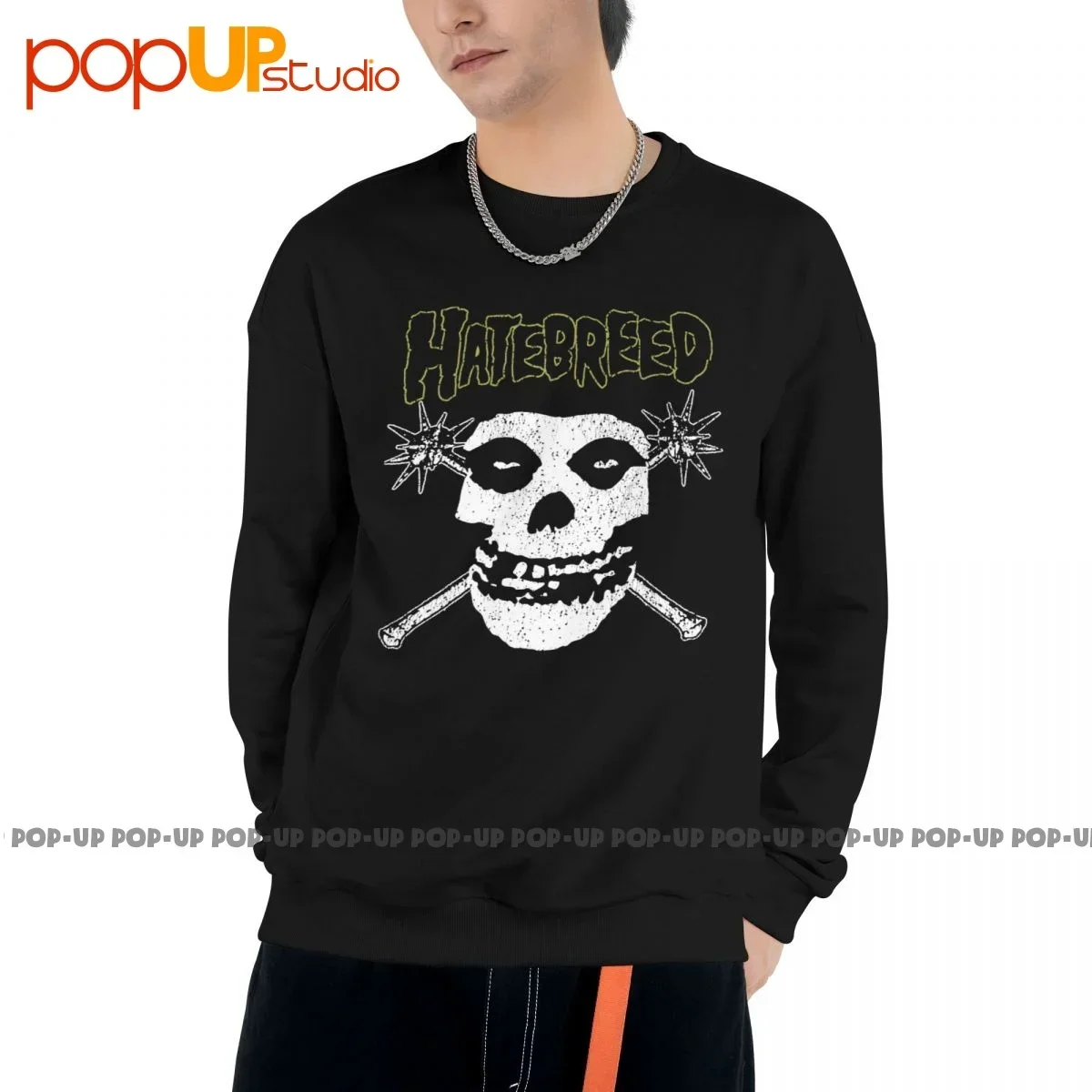 Hatebreed Fiends Misfits Skull Sweatshirt Pullover Shirts Best Print Vintage Comfortable