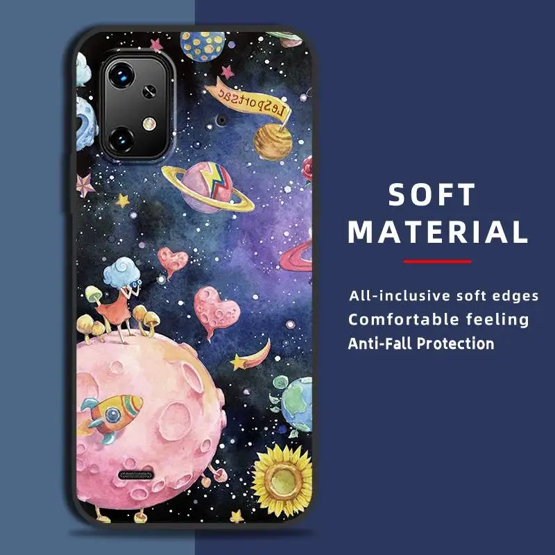 Cartoon Fashion Design Phone Case For UMIDIGI Bison X20 Full wrap Dirt-resistant Anti-dust Soft case Cute Silicone TPU