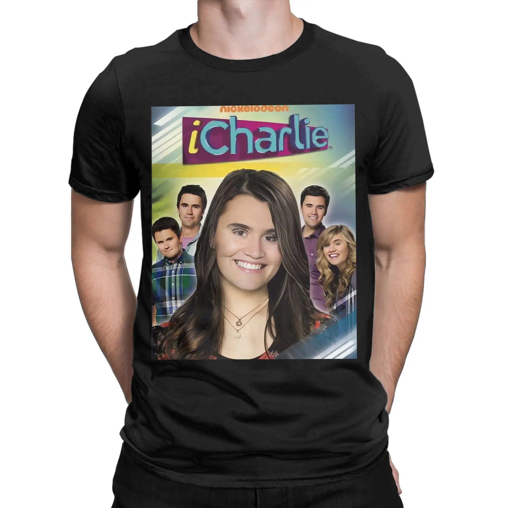 Men T Shirt iCharlie Charlie Kirk Meme Amazing T-Shirts Leisure  Summer Tees Y2K Fun Casual Cotton Tops Plus Size