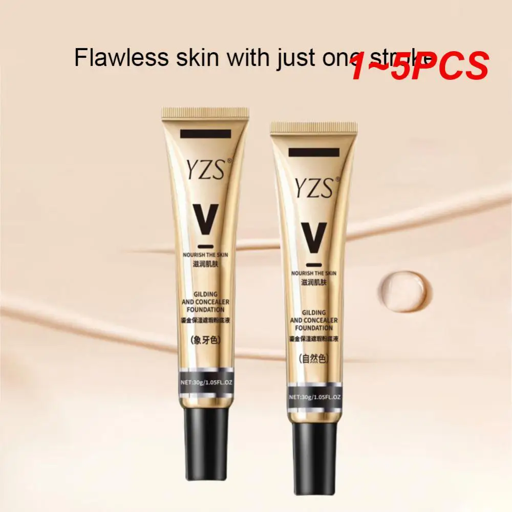 

1~5PCS Concealer Moisturizing 3 Color Liquid Foundation Cosmetics Concealer Foundation Cream Brightening Skin Tone Face Makeup