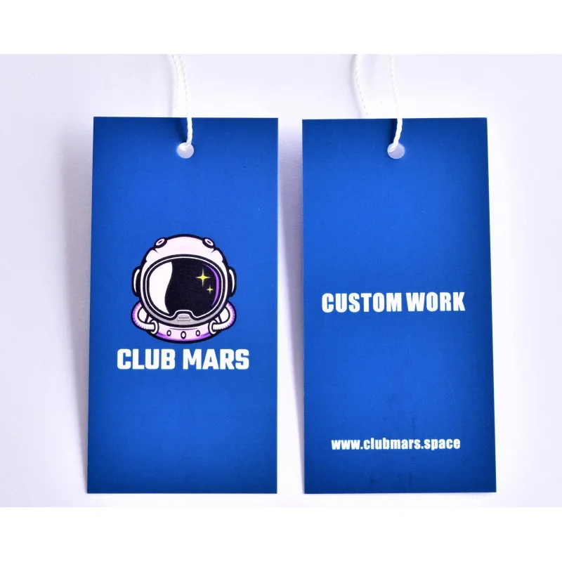 Custom..pieces. factory custom high grade clothing hang cardboard clothes business card custom hang logo