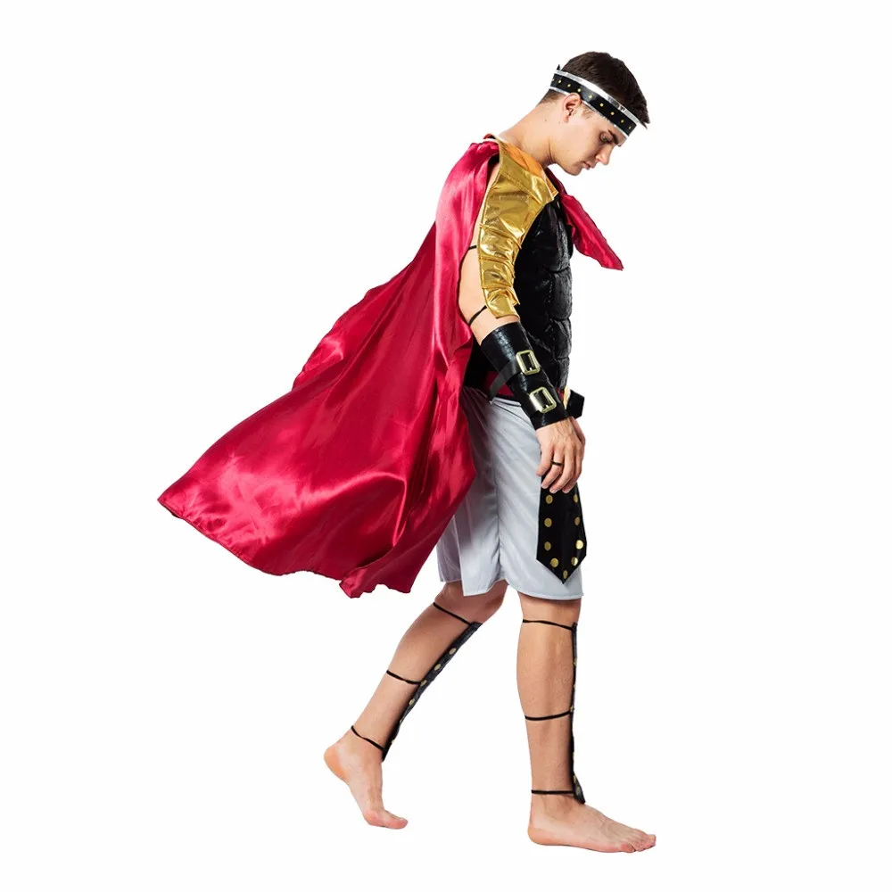 Costume da uomo gladiatore romano Cosplay adulto Halloween guerriero abiti carnevale pasqua Purim Fancy Dress