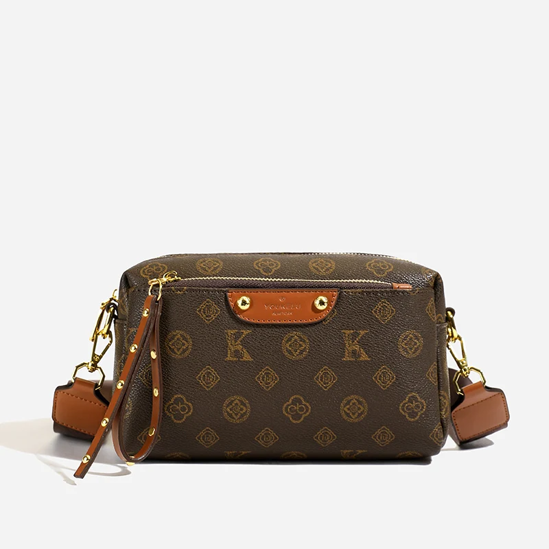 

Винтажная модная минималистичная элегантная сумка для подгузников для женщин, роскошная дизайнерская кожаная сумка через плечо большой вместимости