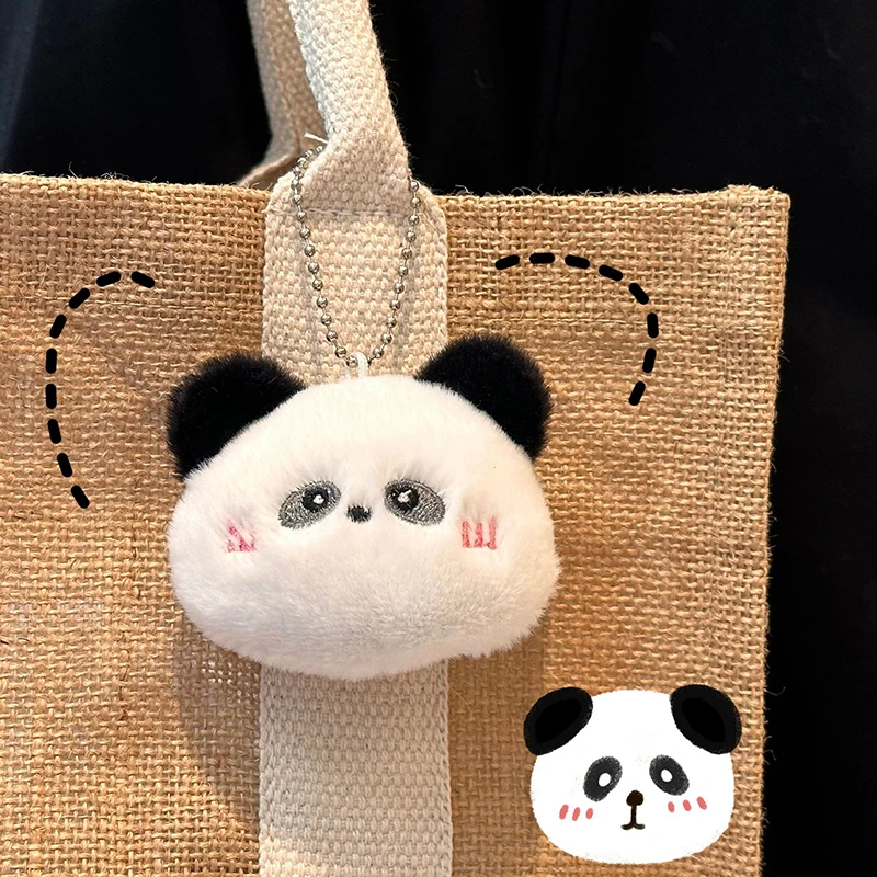 Panda dos desenhos animados, sapo, piggy macio animal chaveiro bonito boneca de pelúcia chaveiro crianças mochila pingente ornamentos presente das meninas