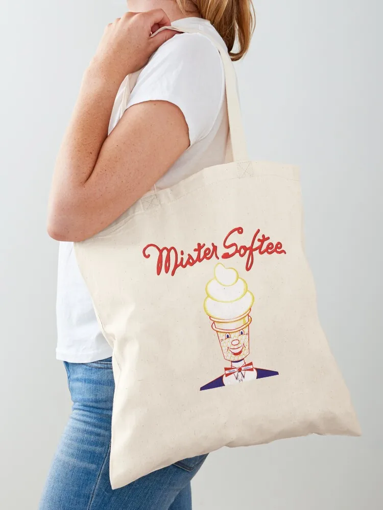 

Shirt Mister Softee Cáptáín America Inspired Páródy Tote Bag canvas tote bag hand bag ladies Shopping bags tote bags men