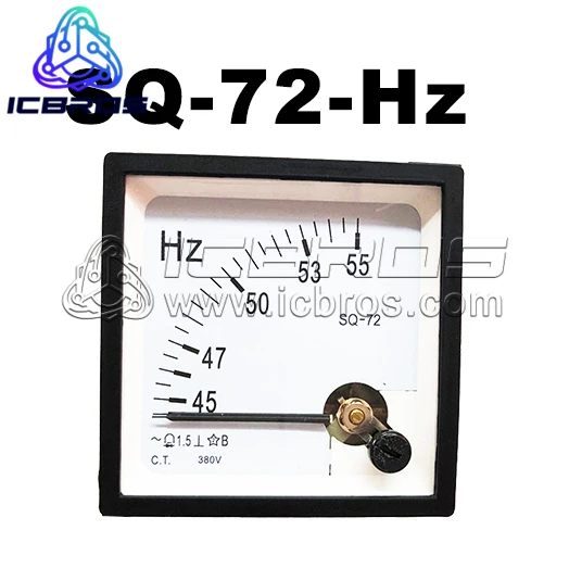 

Instrument SQ-72 CP-72 Pointer AC Frequency Meter 45-55Hz 380V 220V 100V